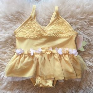 Flower tutu 1 piece swim suit BNWT